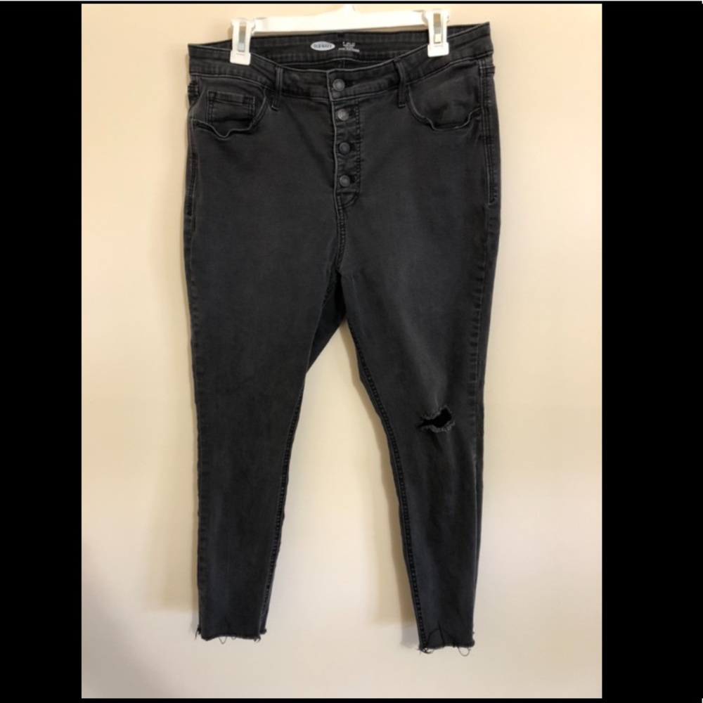 Old navy rockstar skinny high rise jeans size 16